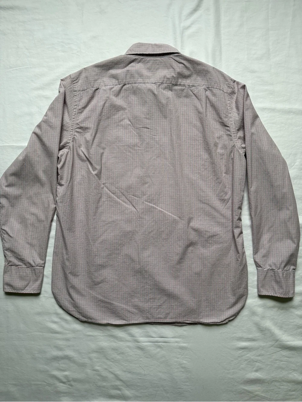 J. Crew Men's Button-Down Check Shirt in Light Lavender and White